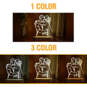 Dropship CUSTOM 3D Pet Photo Lamp DIY Customized Pet Portrait Night Light Personalized Dog Lamp Cat Photo Light Memorial Gift