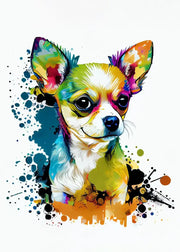 Cute Graffiti Pet Dogs Poster Prints