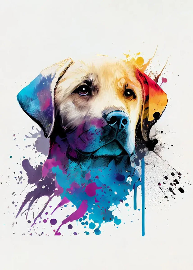 Cute Graffiti Pet Dogs Poster Prints