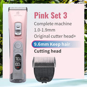 Fenice Clipper Dogs Professional LCD Screen Pet Cat Clippers Electrical Grooming Trimmer and Blade Rechargeable Haircut Machine