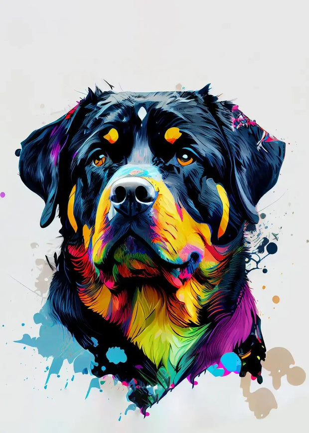 Cute Graffiti Pet Dogs Poster Prints