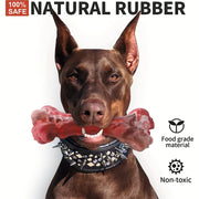 Durable dog chew toys for powerful chewing dogs, sturdy, non-toxic natural rubber toys for cleaning canine teeth