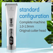 Fenice Clipper Dogs Professional LCD Screen Pet Cat Clippers Electrical Grooming Trimmer and Blade Rechargeable Haircut Machine