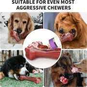 Durable dog chew toys for powerful chewing dogs, sturdy, non-toxic natural rubber toys for cleaning canine teeth