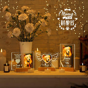 Personalized Custom Pet Photo Frame 3D Acrylic Lamp Customized Dog Cat Memorial Photo Frame Pet Sympathy Gifts LED Night Light