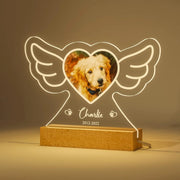 Personalized Custom Pet Photo Frame 3D Acrylic Lamp Customized Dog Cat Memorial Photo Frame Pet Sympathy Gifts LED Night Light