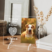 Personalized Custom Pet Photo Frame 3D Acrylic Lamp Customized Dog Cat Memorial Photo Frame Pet Sympathy Gifts LED Night Light