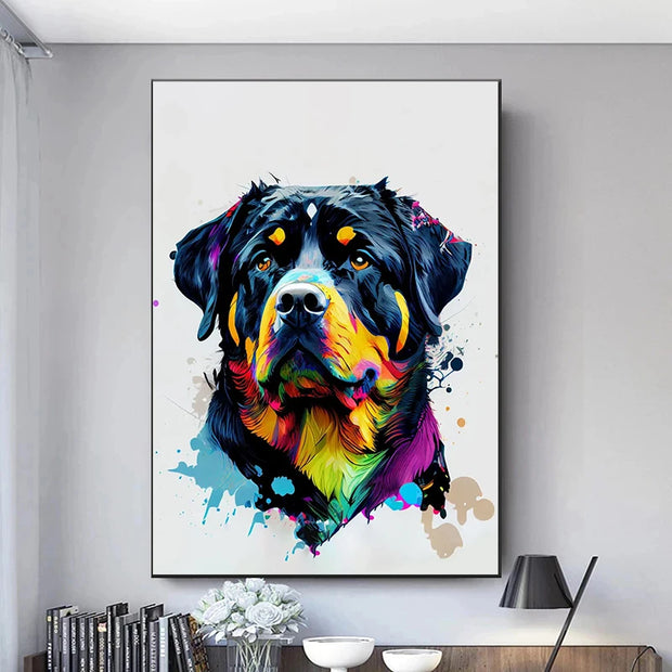 Cute Graffiti Pet Dogs Poster Prints