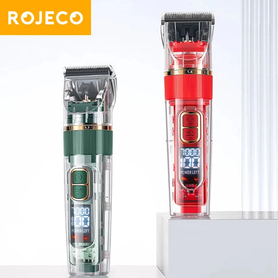 ROJECO Professional Dog Grooming Clippers Rechargeable Electric Pet Hair Trimmer Low Noise Dog Grooming Accessories Cat Haircut