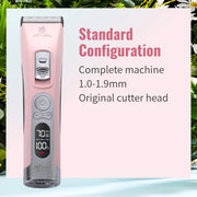 Fenice Clipper Dogs Professional LCD Screen Pet Cat Clippers Electrical Grooming Trimmer and Blade Rechargeable Haircut Machine