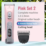 Fenice Clipper Dogs Professional LCD Screen Pet Cat Clippers Electrical Grooming Trimmer and Blade Rechargeable Haircut Machine