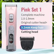 Fenice Clipper Dogs Professional LCD Screen Pet Cat Clippers Electrical Grooming Trimmer and Blade Rechargeable Haircut Machine