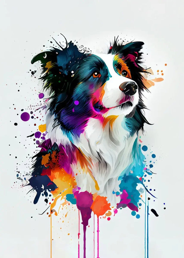 Cute Graffiti Pet Dogs Poster Prints