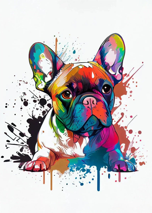 Cute Graffiti Pet Dogs Poster Prints