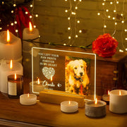 Personalized Custom Pet Photo Frame 3D Acrylic Lamp Customized Dog Cat Memorial Photo Frame Pet Sympathy Gifts LED Night Light