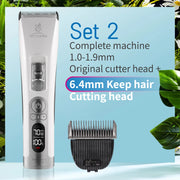 Fenice Clipper Dogs Professional LCD Screen Pet Cat Clippers Electrical Grooming Trimmer and Blade Rechargeable Haircut Machine